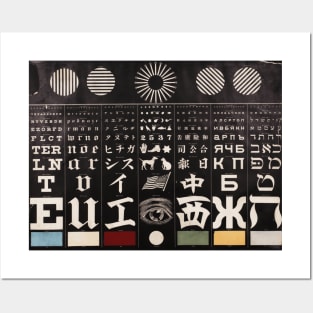 George Mayerle's Eye Test Chart, 1907 Posters and Art